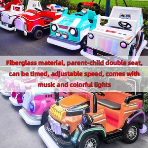Plaza Coche de conducción eléctrico alimentado por batería Coche de entretenimiento para niños con música Proyecto de Parque de Atracciones Coches de choque para padres e hijos - Product Image 5