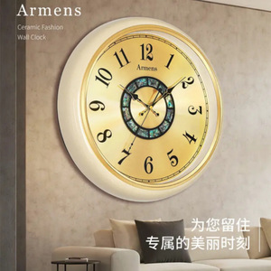 Metal <b>Wall</b> <b>Clock</b> Round Modern Home Decor For <b>Bedroom</b> Living Room Simple Creative <b>Wall</b> Mounted No Drill - Product Image 5