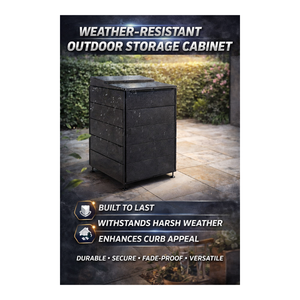 Best Price Metal Wall-Mounted Collapsible Portable Decorative Outdoor Bin Cover Water Resistant <b>Garden</b> Use EDPTBC000 - Product Image 1