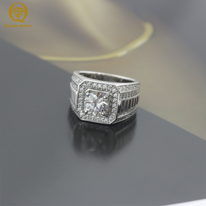 Custom Lab Diamond <b>Men</b> <b>Ring</b> with Gold or Platinum VVS1 D Color Diamond IGI Certificate Lab Grown Diamond Jewelry - Product Image 1