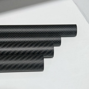 Tubo redondo de fibra de carbono de alto módulo para refuerzo de puentes, material de tubo hueco especial para carga. - Product Image 1