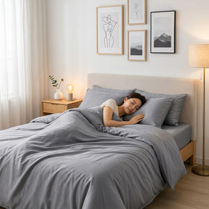 Vinabedding – Parure de lit de mariage 4 pièces 100 % coton, 300 fils, écologique, taille unique, ultra-douce et luxueuse - Product Image 1