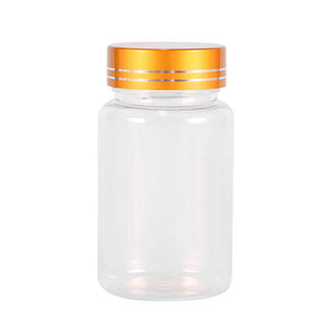 ขวดยาเม็ดพลาสติกสำหรับสัตว์เลี้ยงแบบมีฝาปิด2024 100cc เกรดอาหารเป็นมิตรต่อสิ่งแวดล้อม - Product Image 1