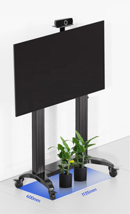 Carrello <span class=keywords><strong>Mobile</strong></span> per TV <span class=keywords><strong>Mobile</strong></span> con sollevamento motorizzato da 300 libbre regolabile in altezza con telecomando - Product Image 4
