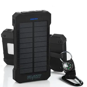 Trending Product 2023 Nieuwe Aankomst Odmoem Draagbare Oplader Solar Powerbank Mobiele Voeding 10000Mah Power Bank Solar Cargador