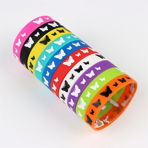 Wholesale Customize Your Own Rubber Bracelet Wristband with Promotional Event Advertising Gift Embossed Silicone Wristband - Product Image 3
