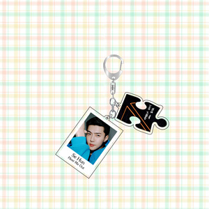 Porte-clés en acrylique Kpop Baekhyun Chanyeol D.O Hear Me Out Album, pendentif porte-nom, Chen Suho Kai Sehun, porte-clés tendance, décoration de sac - Product Image 5