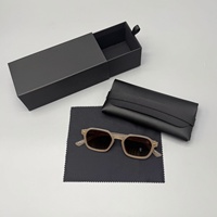 Ensemble d'emballage de luxe pour lunettes de soleil Shengcan, boîte cadeau en papier avec étui en PU et chiffon de nettoyage pour lunettes