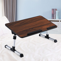 Table pliable pour ordinateur portable sur mesure OEM, support portable en MDF et aluminium, bureau réglable en hauteur pour l'étude et la lecture