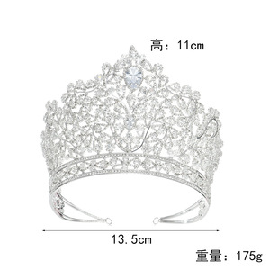 Couronne de <span class=keywords><strong>mariage</strong></span> de luxe, diadème exquis pour <span class=keywords><strong>mariage</strong></span>, bijoux de <span class=keywords><strong>cheveux</strong></span> en zircon, diadème pour princesse pour anniversaire - Product Image 5