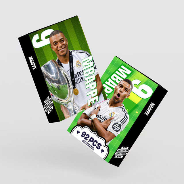 Personalized Paper Football Player Card Game Playing Cards Decks Custom Printed Paper Collection Cards