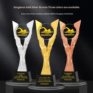 Trofeo de Resina para Competición de Natación, Personalizado para Deportes, Juegos Infantiles, Nado de <span class=keywords><strong>Espalda</strong></span>, Nado Libre, Medalla de Campeón de Buceo de Invierno - Product Image 4