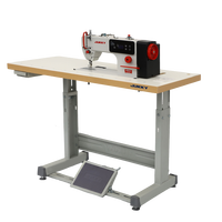 JUKKY 9808 Machine à coudre industrielle informatisée à point droit avec alimentation par aiguille pour l'industrie du cuir et des vêtements