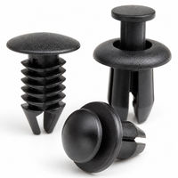 Clips de fixation en nylon noir pour garnitures de voiture, kit de 500 pièces, attaches en plastique pour porte, pare-chocs, garde-boue, utilisation universelle