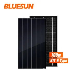 蓝森新创新N型电池HJT科技双面瓦太阳能电池板700瓦单色太阳能电池板700瓦价格