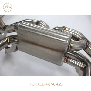 Système d'échappement Catback en acier inoxydable OUCHI pour Audi <span class=keywords><strong>R8</strong></span> <span class=keywords><strong>V8</strong></span> 4.2L 2008-2015, silencieux à valves, pièces de performance automobile, tuyaux de 1,5 mm d'épaisseur, garantie 1 an - Product Image 5