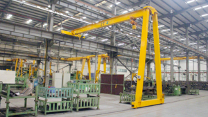 Grúa Eléctrica Semipórtico Modelo BMH de Alta Calidad, Capacidad 2-10t, Vano de Trabajo 10m~20m, Usada en Talleres Mecánicos para Levantar Mercancías - Product Image 4