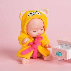2024 New Wholesale Pvc Cartoon Cute Children's Little Doll Set Interactive <b>Mini</b> Baby Bionic Doll Toy Toys for Kids Boys Girls - Product Image 4