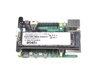 Raspberry Pi 5 X1001 M.2 Carte d'extension SSD PCIe vers M.2 NVME SSD 2280 Carte adaptateur Rapide Haute vitesse Lecture et écriture Disque dur