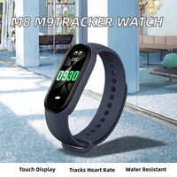 Mini Reloj Inteligente Android M8 M9 con Pantalla Táctil TFT de Plástico, Resistente al Agua IP67, Monitor de Actividad, Frecuencia Cardíaca, Pulsera Inteligente