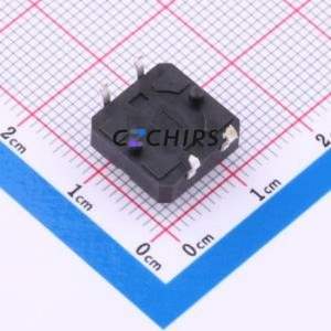 TP11013560 Tactile Switch Through hole Component (THT),12x12mm Switch Single Pole Single Throw Round Button 3.5N Through Hole - Product Image 2