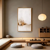 Art mural abstrait peint à la main de haute qualité, décoration murale minimaliste moderne en 3 panneaux avec cadre, tailles personnalisées disponibles