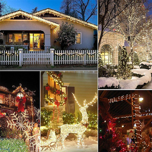 Guirlande lumineuse LED de Noël avec télécommande, fil de cuivre, lumières féériques étoilées pour arbre de Noël, guirlande, fête, mariage, décoration intérieure et extérieure - Product Image 6