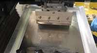 Layar SMT PCB semi-otomatis Printer pasta Solder YS1200 mendukung PCB panjang penutup timah melalui bingkai stensil