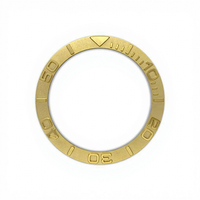 Raccord en acier inoxydable en métal convexe 007 Yacht YM accessoires de montre étui en cuir déflecteur à anneau convexe 38-30.7