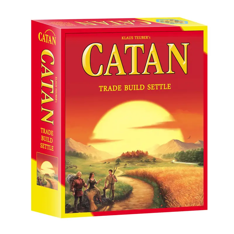 Catan kartu permainan papan Pulau puzzle anak-anak dewasa mainan santai permainan grosir