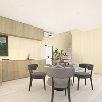 Casa de Vacaciones, Casa Móvil, Villa Prefabricada de Acero Ligero, Impermeable, Ecológica, de Construcción Rápida, Alquiler Vacacional, Casa de Huéspedes Panorámica