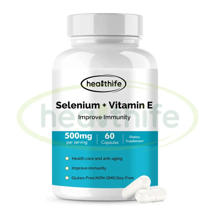 Capsule de poudre de vitamine E de sélénium sain