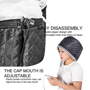 Gorro de Vapor Térmico Portátil para el Cabello, Tratamiento SPA, Gorro Nutritivo con Control de Temperatura Ajustable para Uso Doméstico - Product Image 5