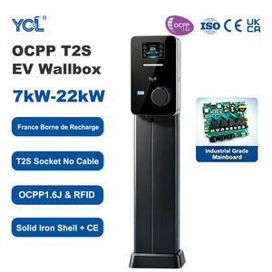 Borne de Recharge <span class=keywords><strong>7kW</strong></span> 22kW pour Voiture Électrique, Prise <span class=keywords><strong>T2S</strong></span>, OCPP 1.6J, <span class=keywords><strong>Wallbox</strong></span> CE - Product Image 1