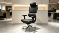 Chaises de bureau réglables de haute qualité, chaises de bureau à dossier haut en cuir PU, en vente