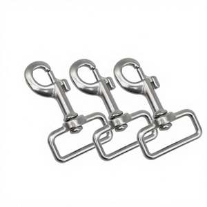 Stainless Steel 316 Marine #5 Eye Bolt Square Swivel Carabiner 1-1/4 Inchx85mm Belt Pet <b>Yacht</b> Boat Hardware Accessory - Product Image 6