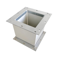 Composants de fabrication de tôles en acier inoxydable sur mesure OEM, trémie d'entrée de matériau métallique de haute précision, découpe laser personnalisée