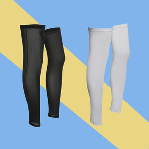 Cycling Leg Socks Nylon Ice Silk Anti Uv Breathable Quick Dry Unisex Outdoor Sports Sun Protection Leg Sleeves - Product Image 1