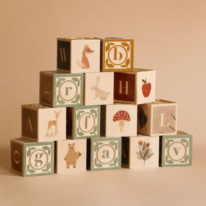 Modèle décoratif en bois gravé avec impression numérique, design moderne, forme rectangulaire - Product Image 2