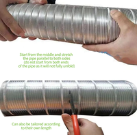Lakeso Conduit flexible en aluminium résistant au feu Climatiseurs en aluminium semi-rigide à vendre