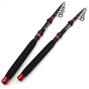 Canne à pêche télescopique ultra-courte en fibre de carbone, légère et portable, pour la pêche à l'appât – Vente en gros à prix réduit - Product Image 4