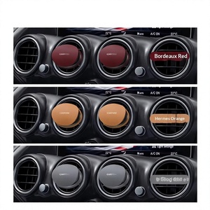 Hot Selling Custom Logo Leather <b>Car</b> Luxury Fragrance Solid <b>Car</b> Perfume Air Freshener Vent Clip for Export - Product Image 6