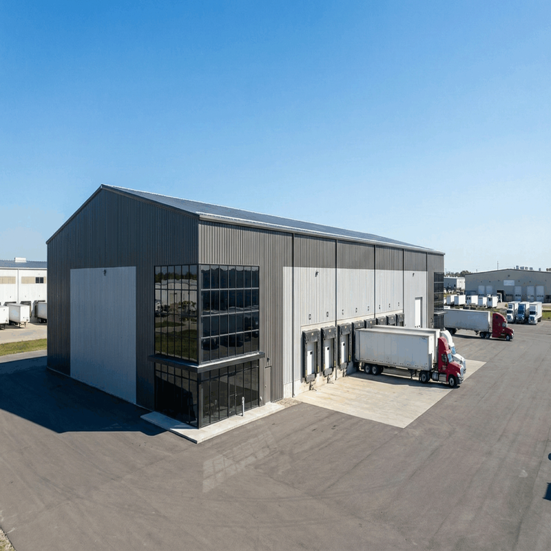 Prefabricated Steel Industrial Warehouse for Logistics