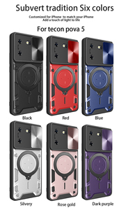 Funda giratoria para teléfono móvil PC TPU <span class=keywords><strong>360</strong></span> para Tecno Camon 20 <span class=keywords><strong>Pro</strong></span> 4G/5G/Camon 20 Premier 5G, funda para teléfono a prueba de golpes - Product Image 2