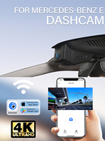 Caméra embarquée Full HD avec enregistrement vidéo, capteur G, WDR, surveillance de stationnement, caméra de tableau de bord 4K pour Mercedes Benz Classe E E180L E260L E200L