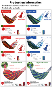<span class=keywords><strong>Hamac</strong></span> de camping extérieur pliable, respirant, robuste, haute résistance, portable, à forte capacité de charge, renforcé et sûr pour les voyages et les activités en plein air. - Product Image 6