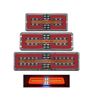 24V xe tải đèn hậu <span class=keywords><strong>LED</strong></span> đuôi ánh sáng màu đỏ ban ngày Chạy ánh sáng đảo ngược phanh dừng chỉ số không thấm nước <span class=keywords><strong>Trailer</strong></span> lần lượt tín hiệu ánh sáng - Product Image 2