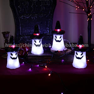 Guirlande lumineuse d'Halloween avec 32 LED chacune, câble de 3 m, adaptateur GS IP44, citrouilles/araignées/fantasmes en acrylique - Product Image 5