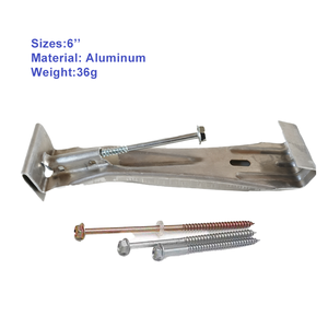 سلسلة تصريف مياه الأمطار من الألومنيوم والفولاذ المقاوم للصدأ من إنتاج الشركة المصنعة، حامل مزراب ومثبتات - Product Image 3