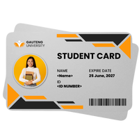 Carte d'identité personnalisée à impression numérique personnalisable pour étudiants employés avec numéro de série